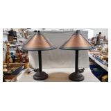 (1) Electric Table Lamps (21" Tall)