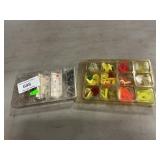 Fishing Hooks & Neon Rubber Lures