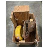 Box Lot With New Rubber Blend Air Hose, Antique