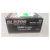 (50) Rounds 9mm Luger Ammo