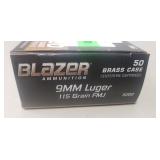 (50) Rounds 9mm Luger Ammo