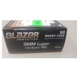 (50) Rounds 9mm Luger Ammo