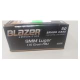 (50) Rounds 9mm Luger Ammo