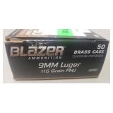 (50) Rounds 9mm Luger Ammo