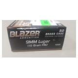 (50) Rounds 9mm Luger Ammo