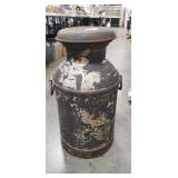 (1) Vintage Metal Milk Can