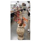 (1) Decorative Asian Inspired Ceramic Vase (22"