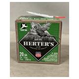 (25) Herterï¿½s 20 Gauge Shotgun Shells