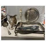Lot Of Silverplate Fans tems