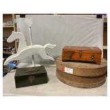 Rustic Cheese Box, Vintage First Aid Box, J