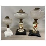Milk Glass Oil LampBases