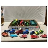 Lot Of Die-Cast Tractors & Wagons