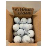 (40) Name Brand Golf Balls