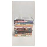 (11) Assorted DVDs & (2) Plastic Storage
