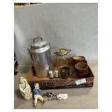 Lot With Milk Can, Japan Figures, Sock