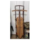 (1) Wooden Snow Sled (53" Long)