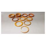 (10) Vintage Bakelite Bangle Bracelets