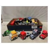Lot Of Die-Cast, Plastic Toy Trucks, Tractor