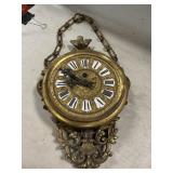Antique New Haven Chatelaine Wall Clock, No Key