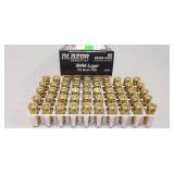 (50) Rounds 9mm Luger Ammo