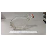 (1) Vintage "PIO Wine" Glass Bottle