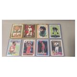 (5) Assorted NFL Football Cards, (2) Basketball