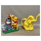 1980ï¿½s Plastic Elephant Watering Can, Disney