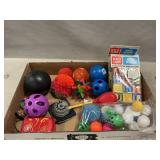 Lot WithNew Wooden Blocks, Assorted Toys, Balls