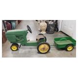 Vintage Pedal Tractor w/ Trailer
