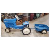 Vintage Pedal Tractor w/ Trailer