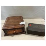 Antique Mystery Device, Wooden Jewelry Box