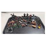 Tray Of Assorted Lead Figurines