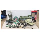 Tray Of Assorted Plastic Military Toys (Review