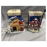 (2) Collectible Christmas Buildings
