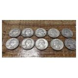 (10) U.S. Silver Quarters