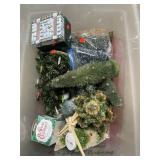 Tote With Assorted Decorative Christmas Trees