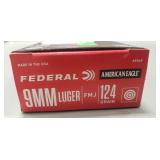 (50) Rounds 9mm Luger Ammo