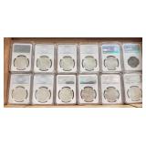 (12) Assorted Replica Coins (Not Silver)