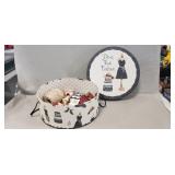 Hat Box w/ Assorted Sewing Supplies