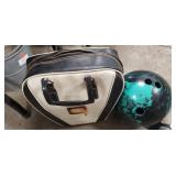 (1) Vintage Bowling Ball w/ Bag
