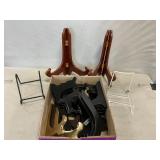 Lot Of Assorted Plate Display Rests