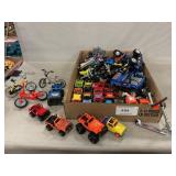 Lot Of Assorted Toy Jeeps, Bicycles, Scooters