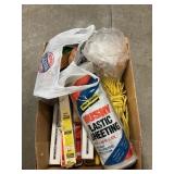 Box Lot With Plastic Sheeting, Rope, New Aquatic