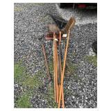 Assorted Rakes, Shovels & More