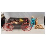 Tray Lot Of Assorted Vintage Plastic Toys