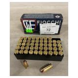 (50) Rounds Of Fiocchi 9mm Luger Ammo