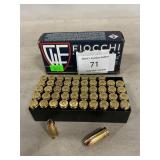 (50) Rounds Of Fiocchi 9mm Luger Ammo