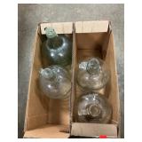 (4) 1 Gallon Glass Jugs
