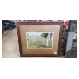 (1) Framed Advertising Print (36"ï¿½31")