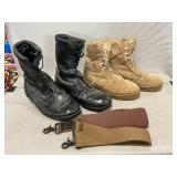 Vintage Black Military Boots, Desert Storm-Style
